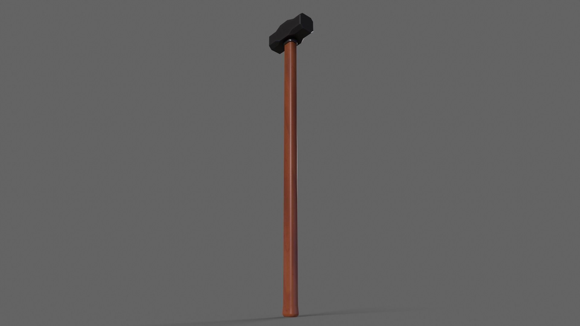 PBR Sledge Hammer V1b Low-poly 3D model_8