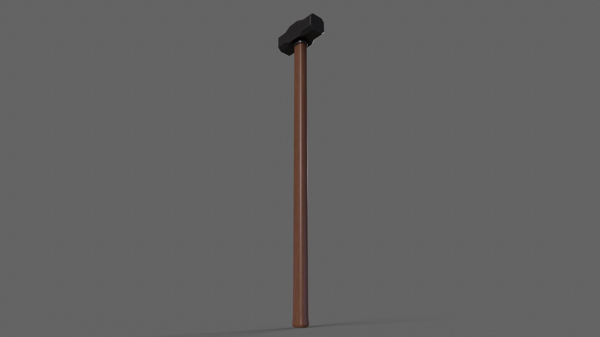 PBR Sledge Hammer V1c Low-poly 3D model_8