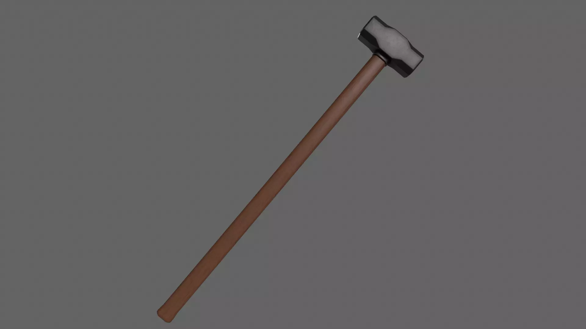 PBR Sledge Hammer V1c Low-poly 3D model_0