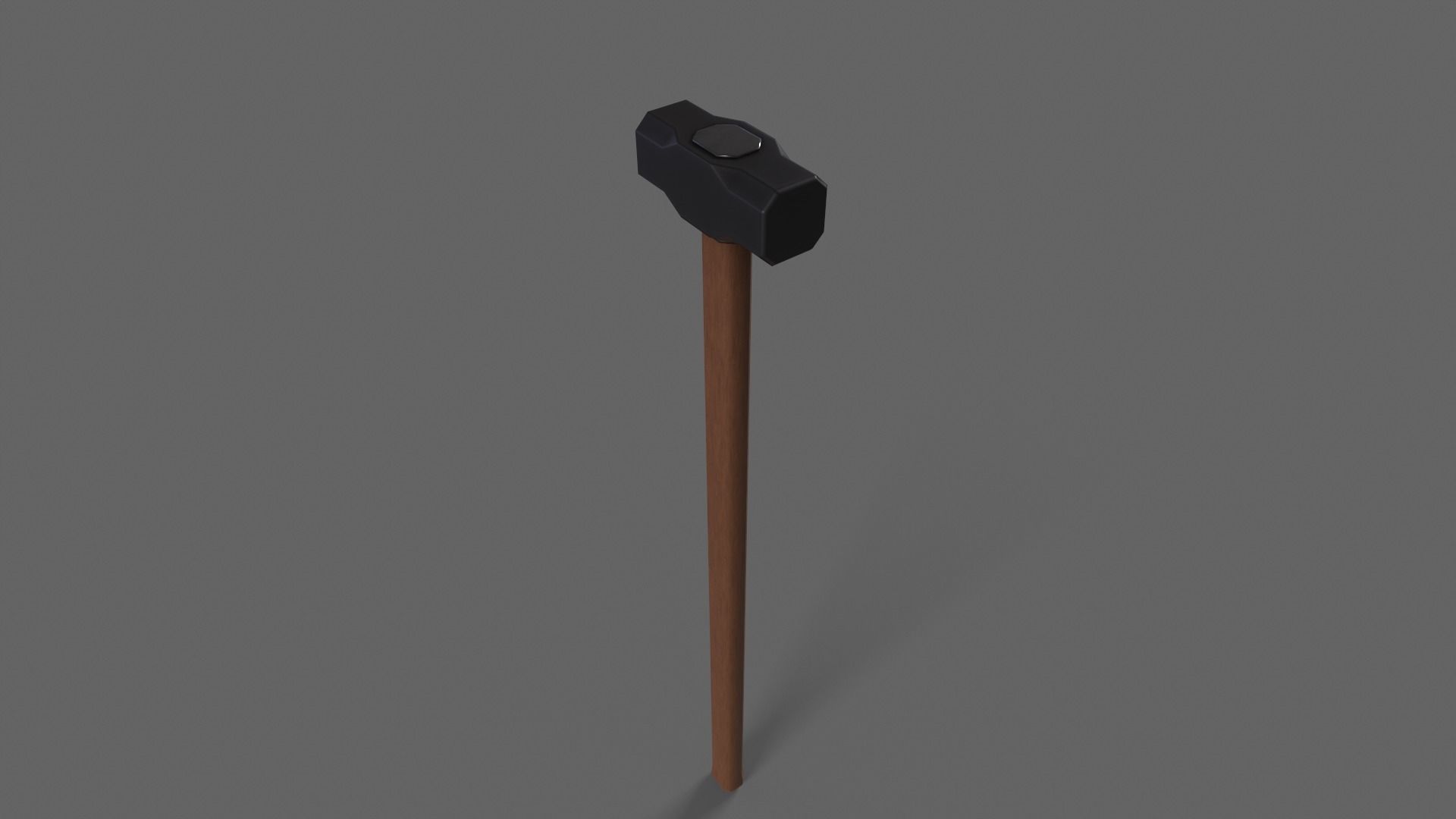 PBR Sledge Hammer V1c Low-poly 3D model_6