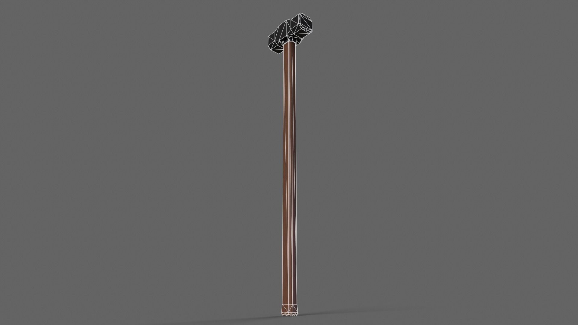 PBR Sledge Hammer V1c Low-poly 3D model_9