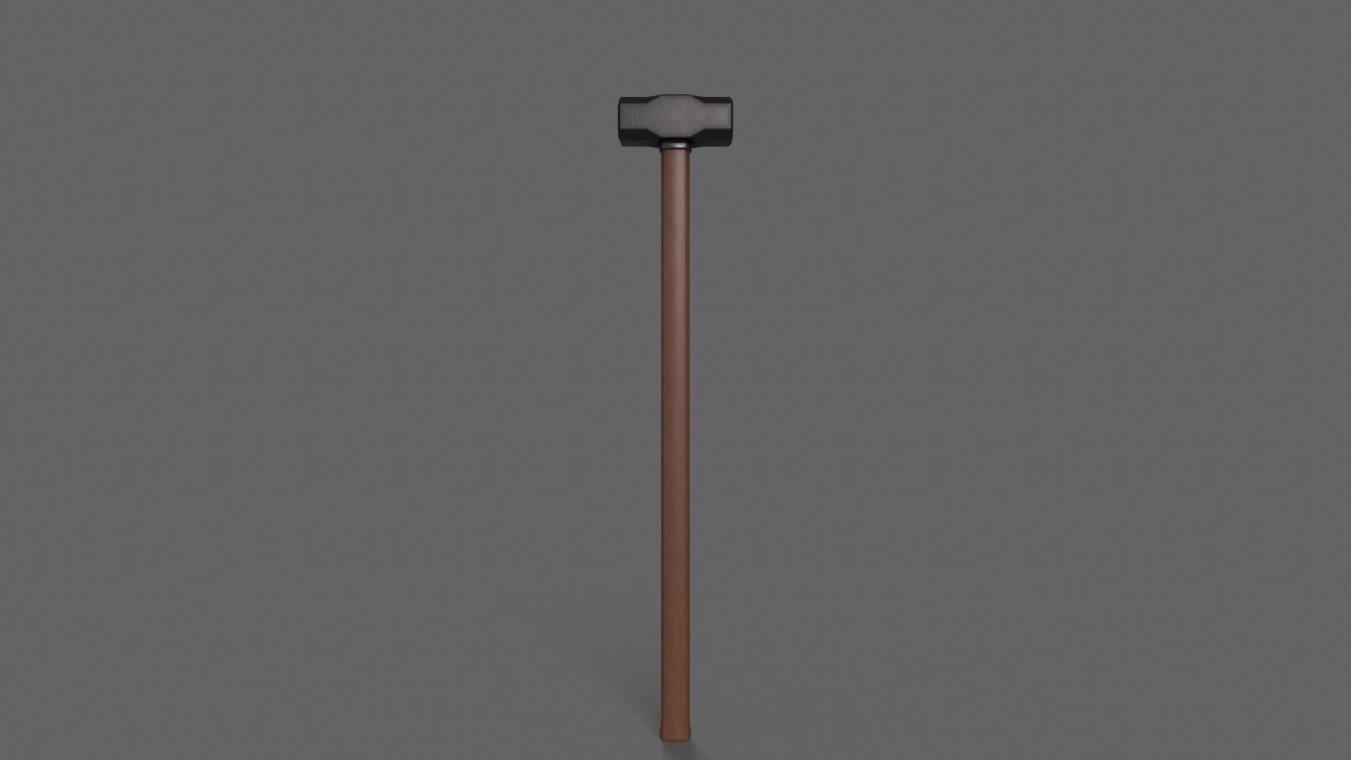 PBR Sledge Hammer V1c Low-poly 3D model_2