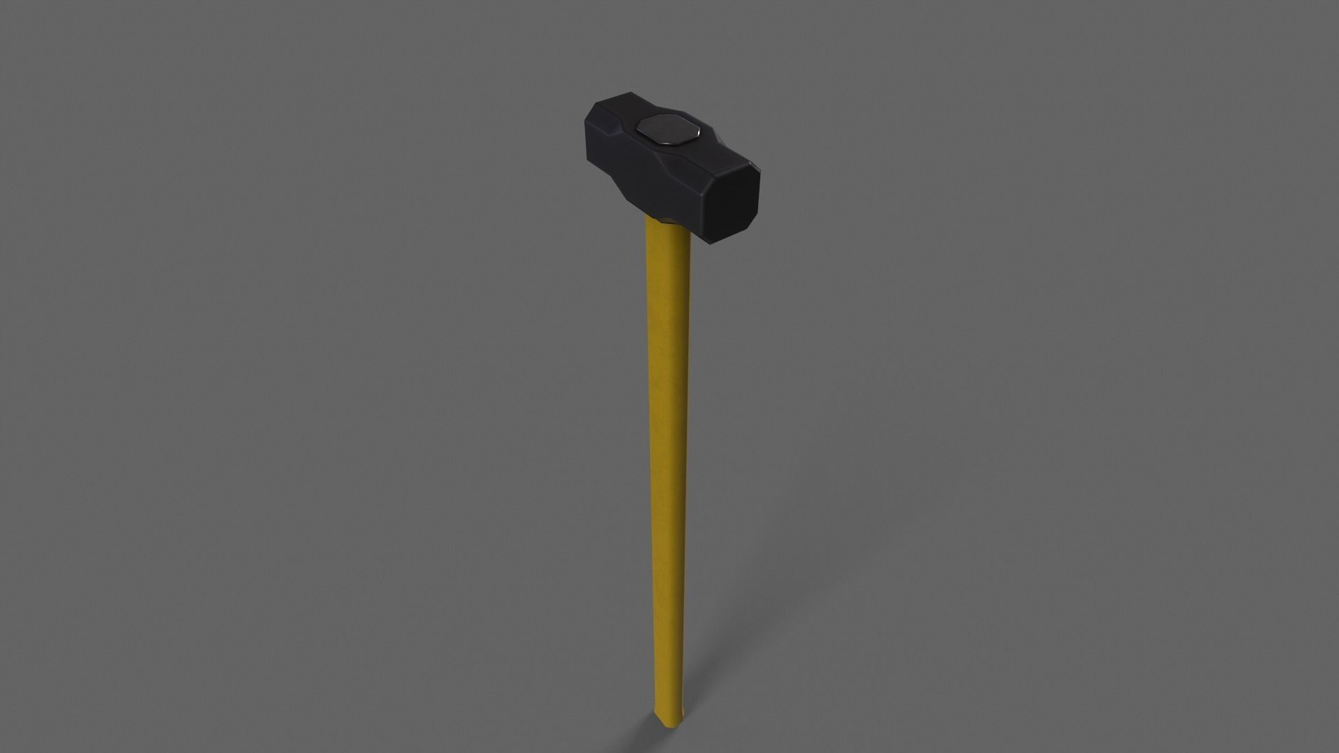 PBR Sledge Hammer V1d Low-poly 3D model_6