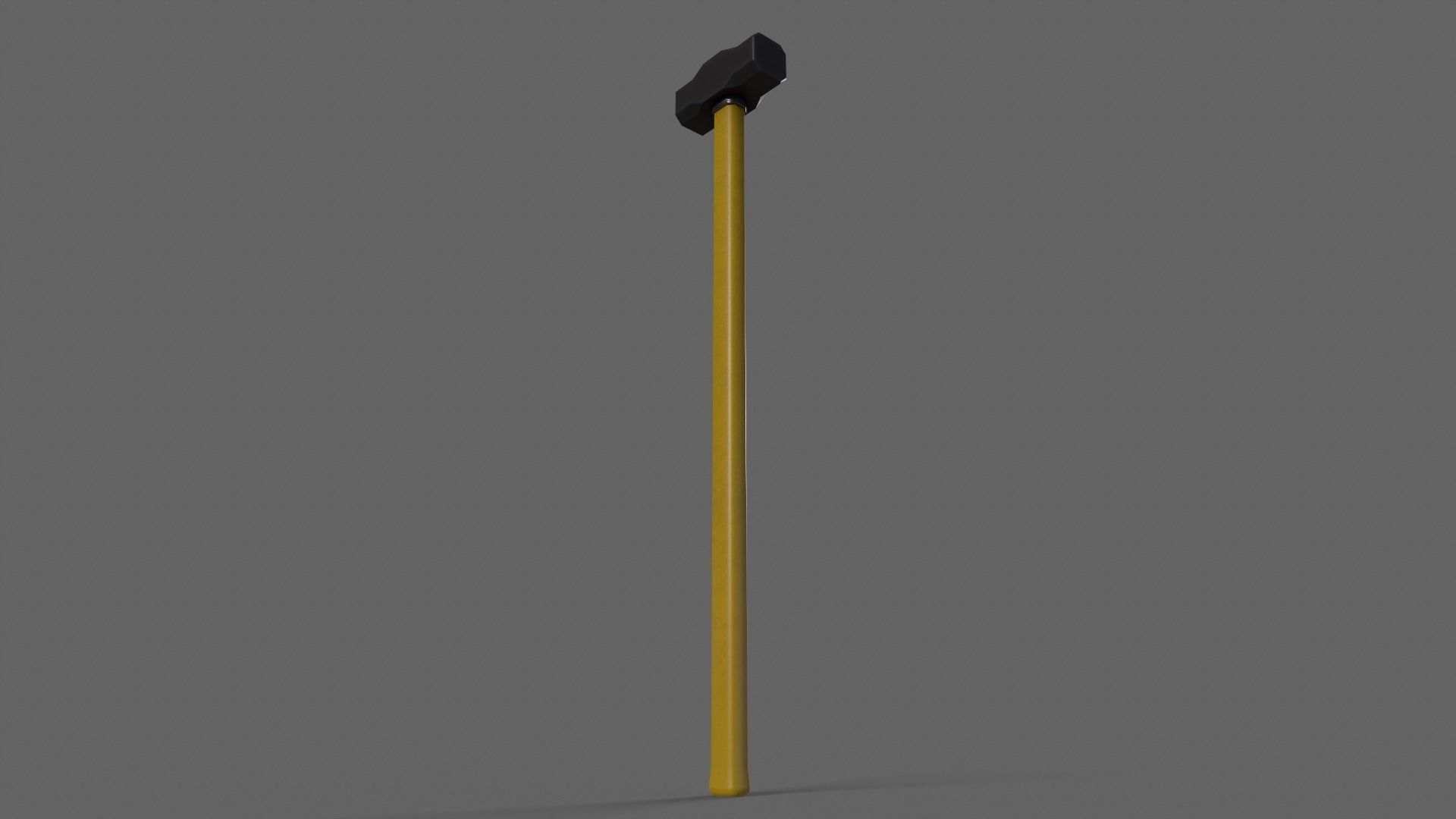 PBR Sledge Hammer V1d Low-poly 3D model_8