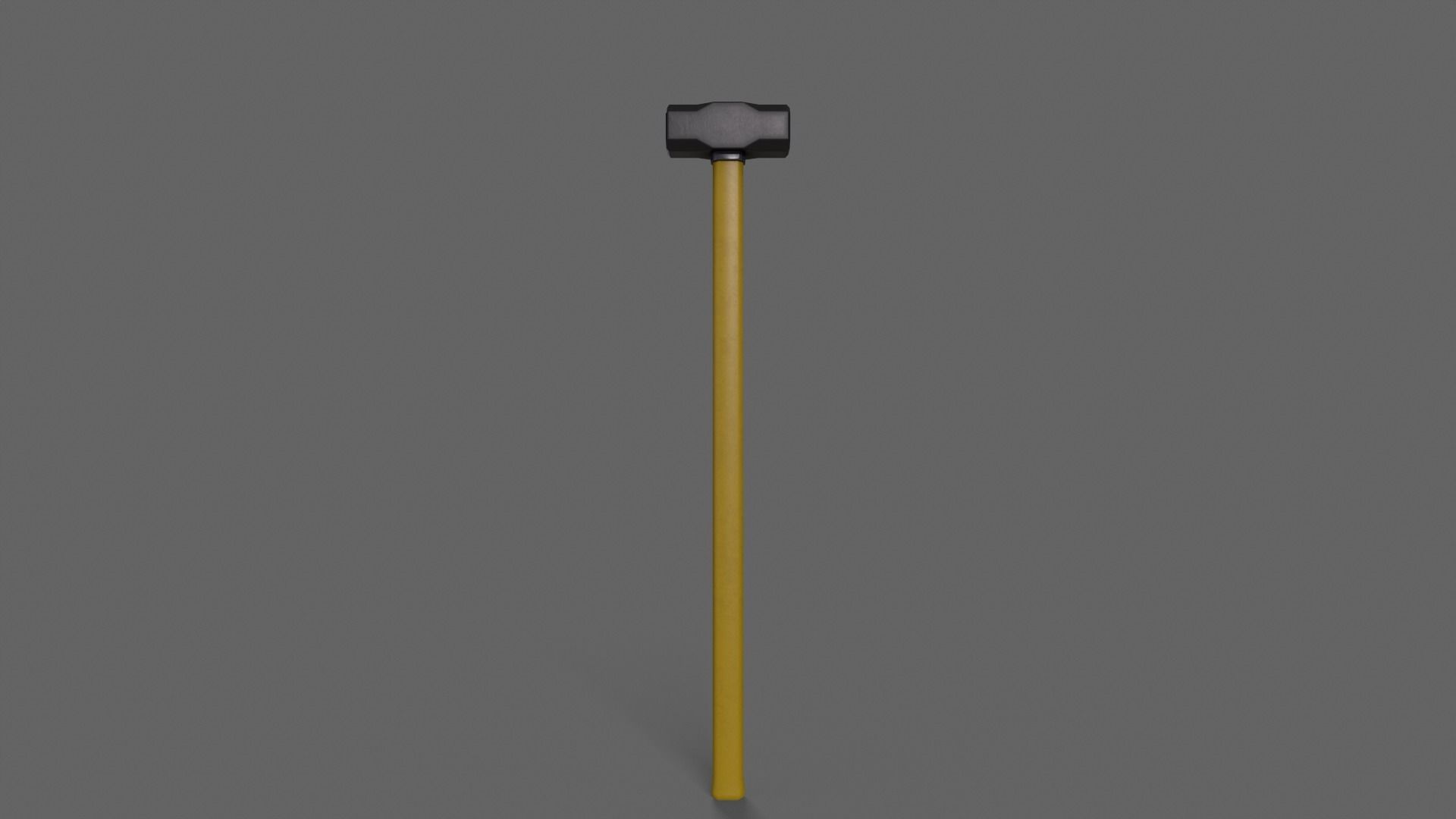 PBR Sledge Hammer V1d Low-poly 3D model_2