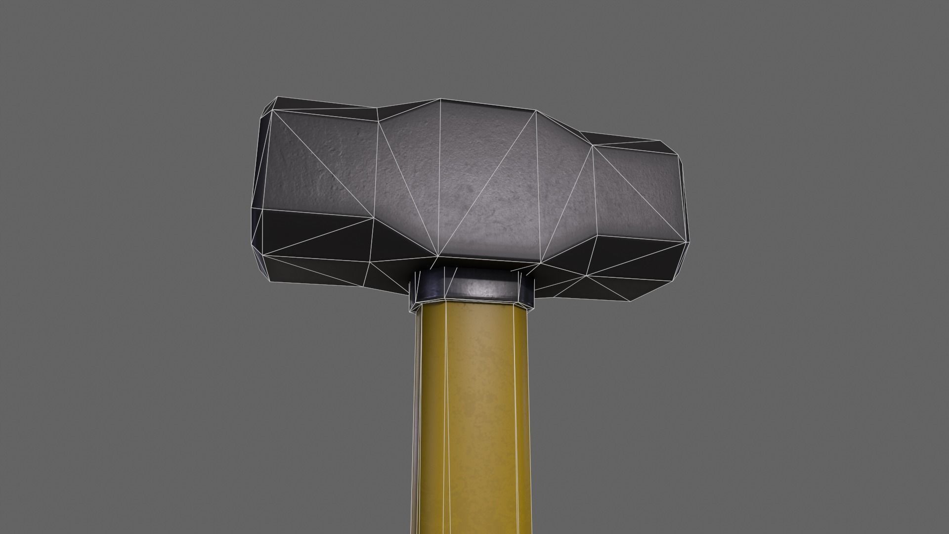 PBR Sledge Hammer V1d Low-poly 3D model_5