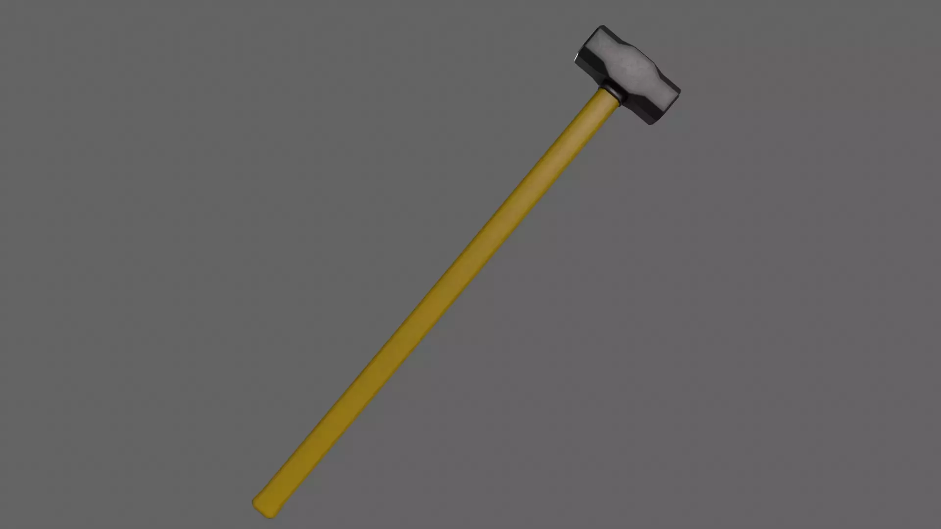PBR Sledge Hammer V1d Low-poly 3D model_0