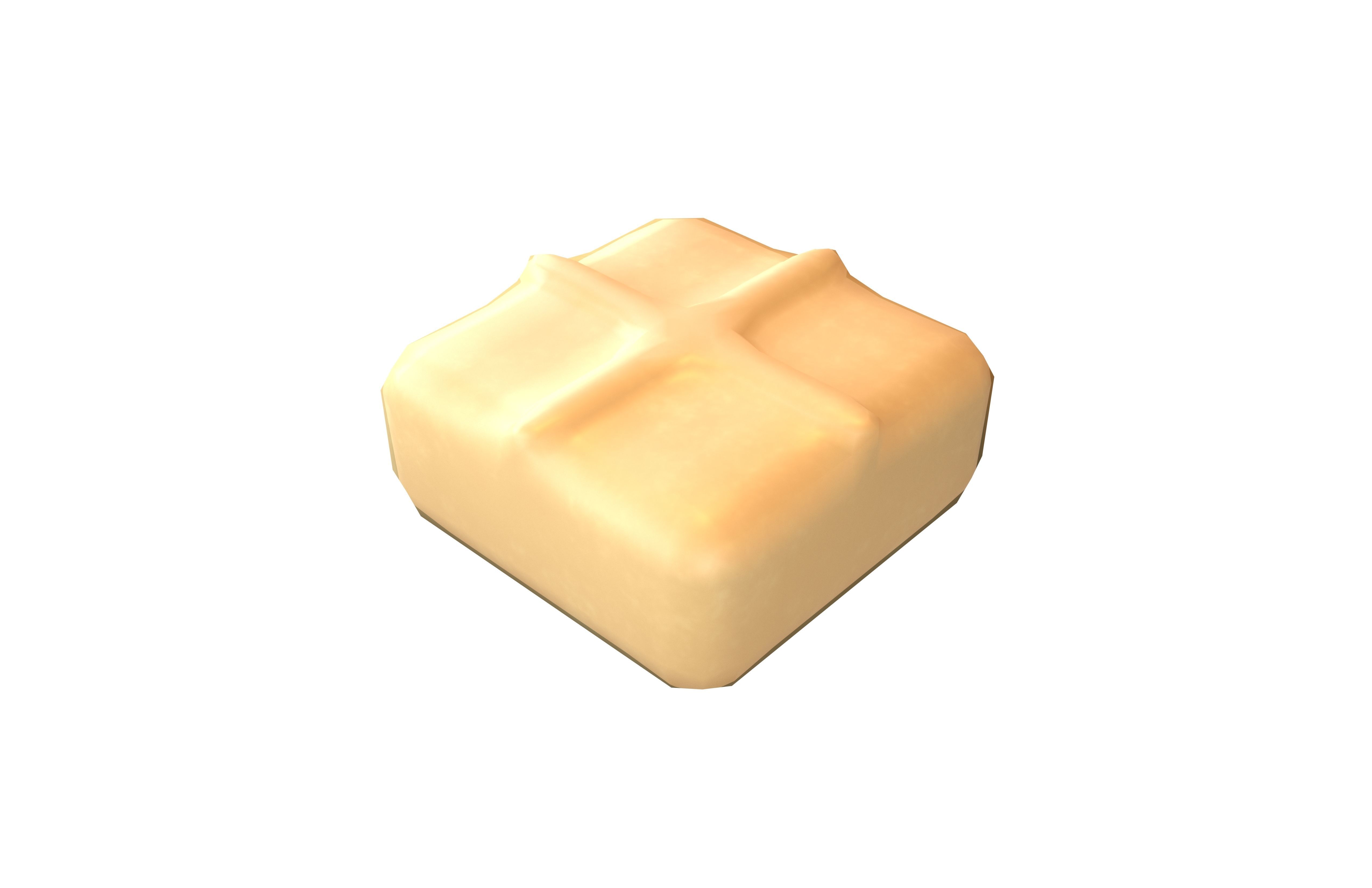 Tofu v1 001 Low-poly 3D model_2