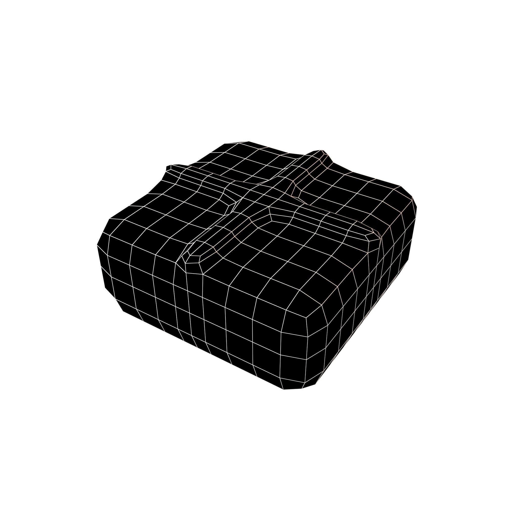 Tofu v1 001 Low-poly 3D model_4