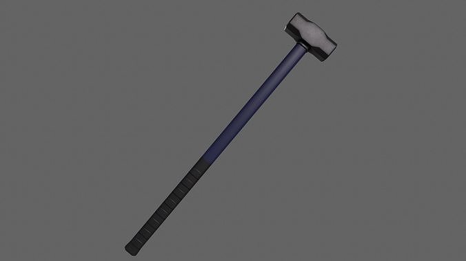 PBR Sledge Hammer V2a Low-poly 3D model