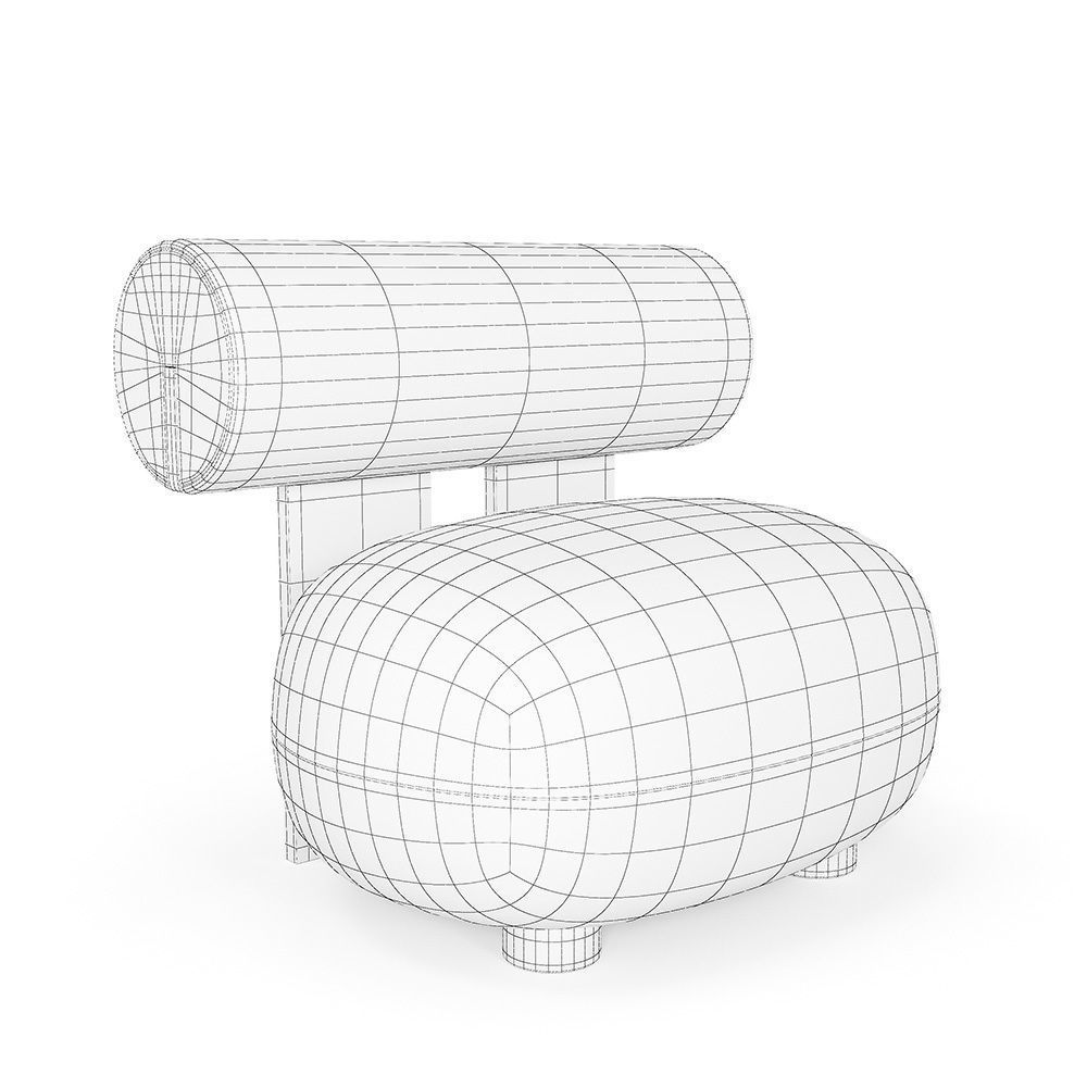 Hippo chair 3D model_7