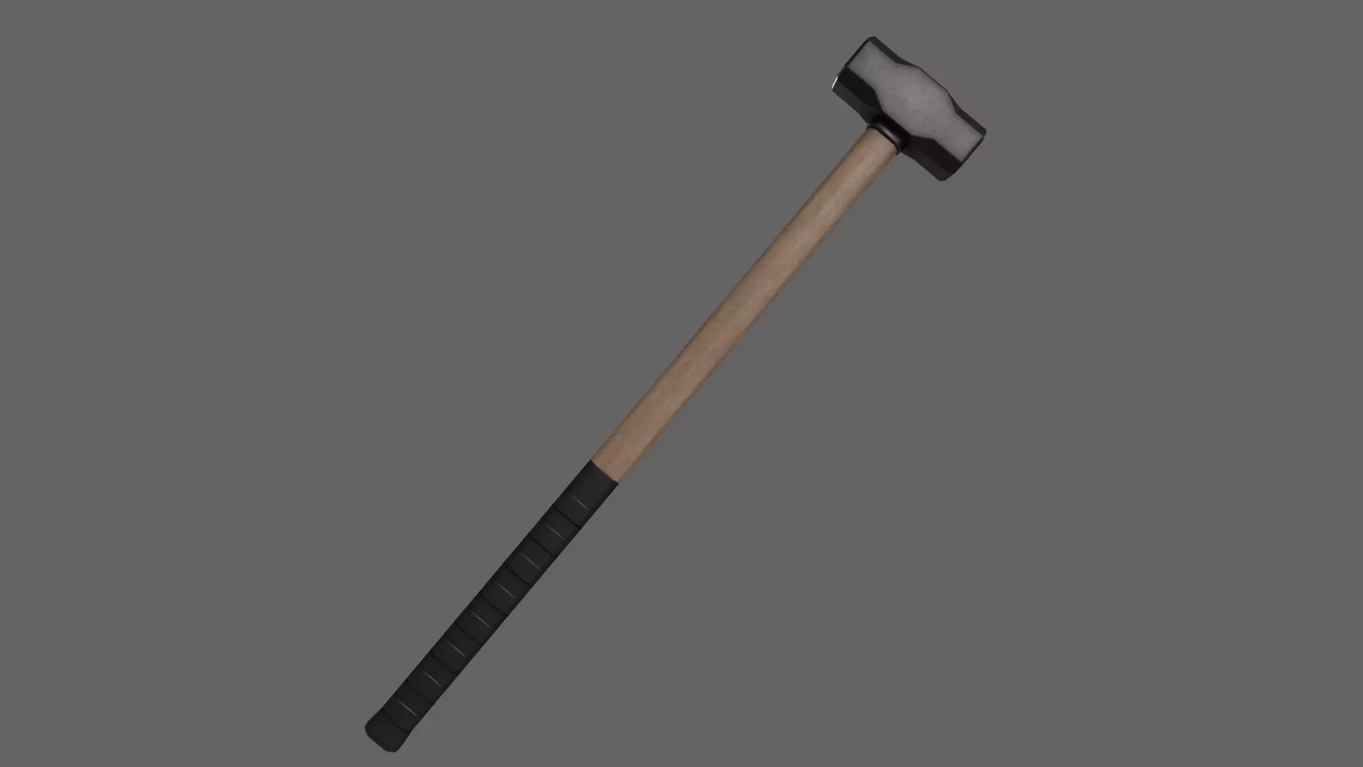 PBR Sledge Hammer V2c Low-poly 3D model