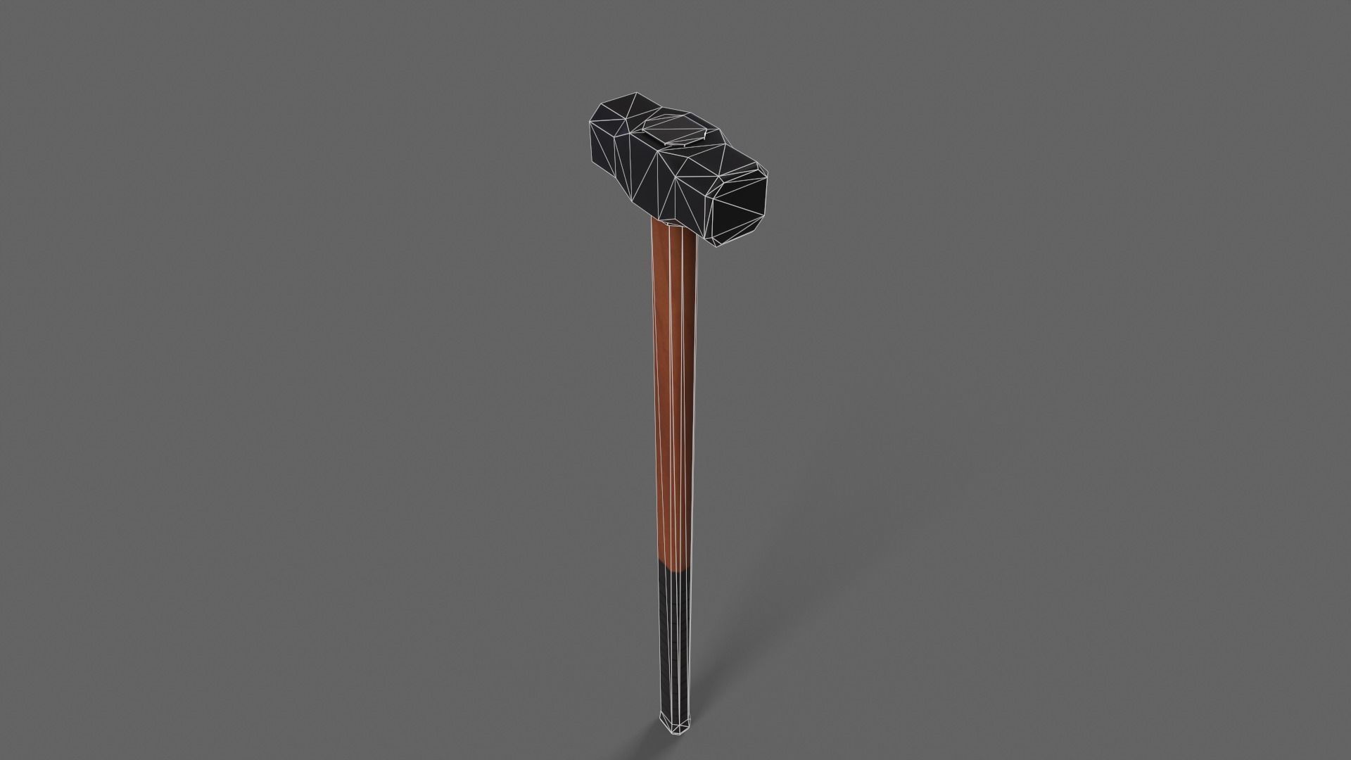 PBR Sledge Hammer V2d Low-poly 3D model_7