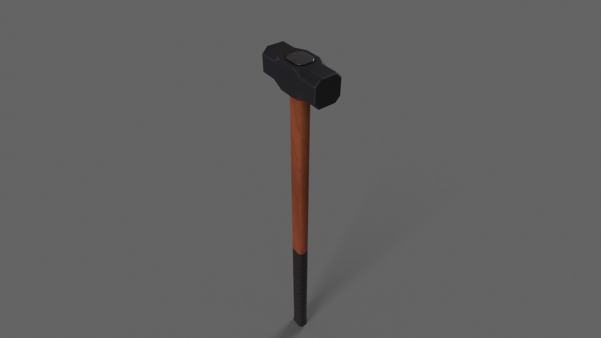 PBR Sledge Hammer V2d Low-poly 3D model_6