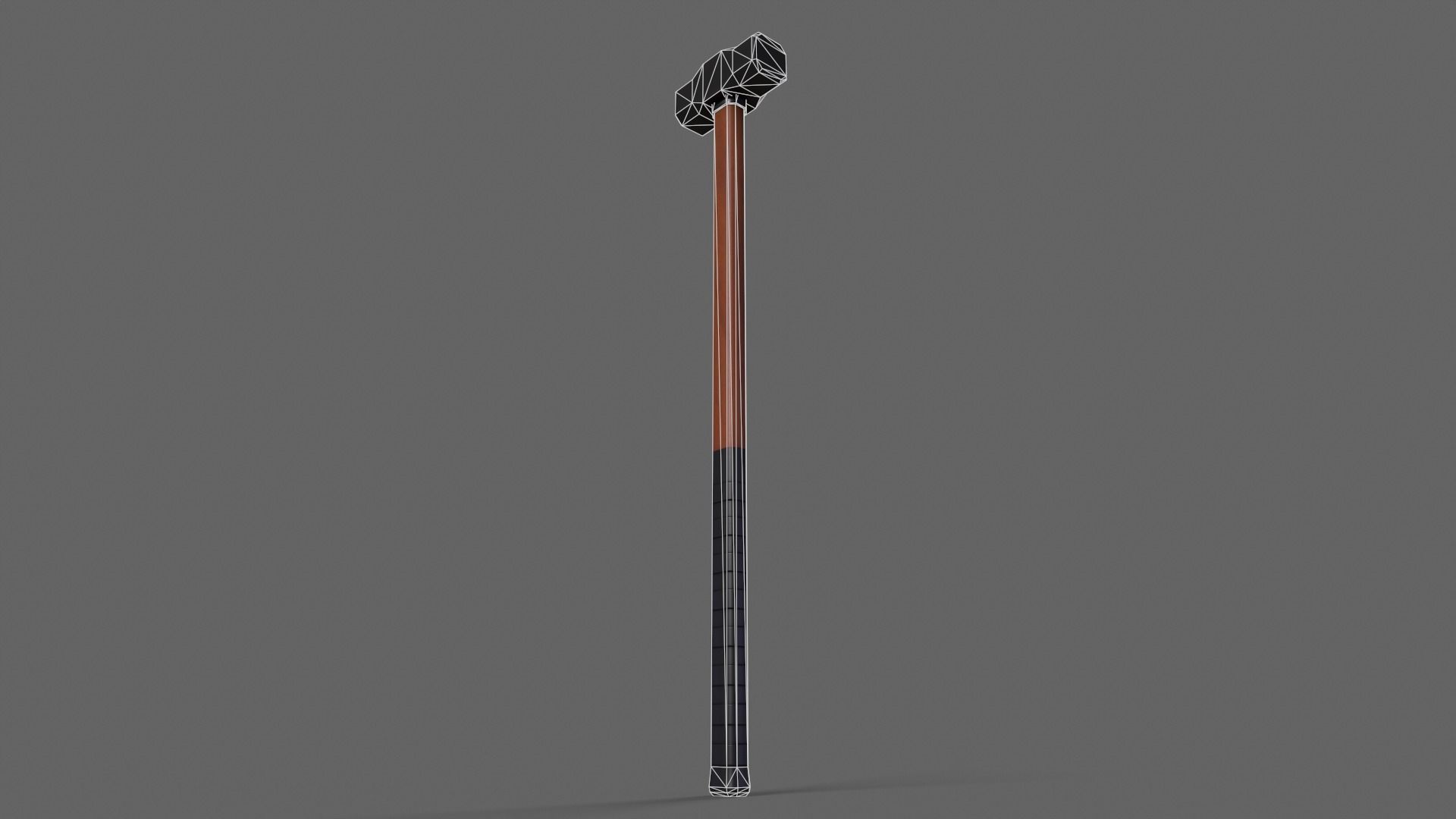 PBR Sledge Hammer V2d Low-poly 3D model_9
