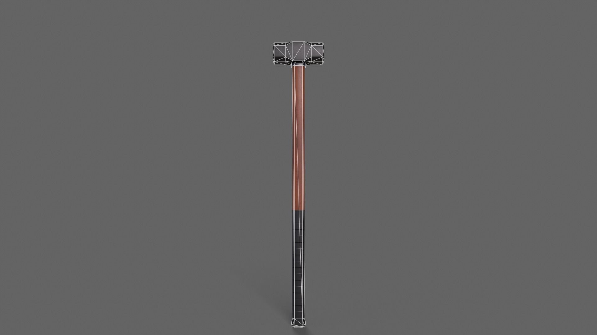 PBR Sledge Hammer V2d Low-poly 3D model_3