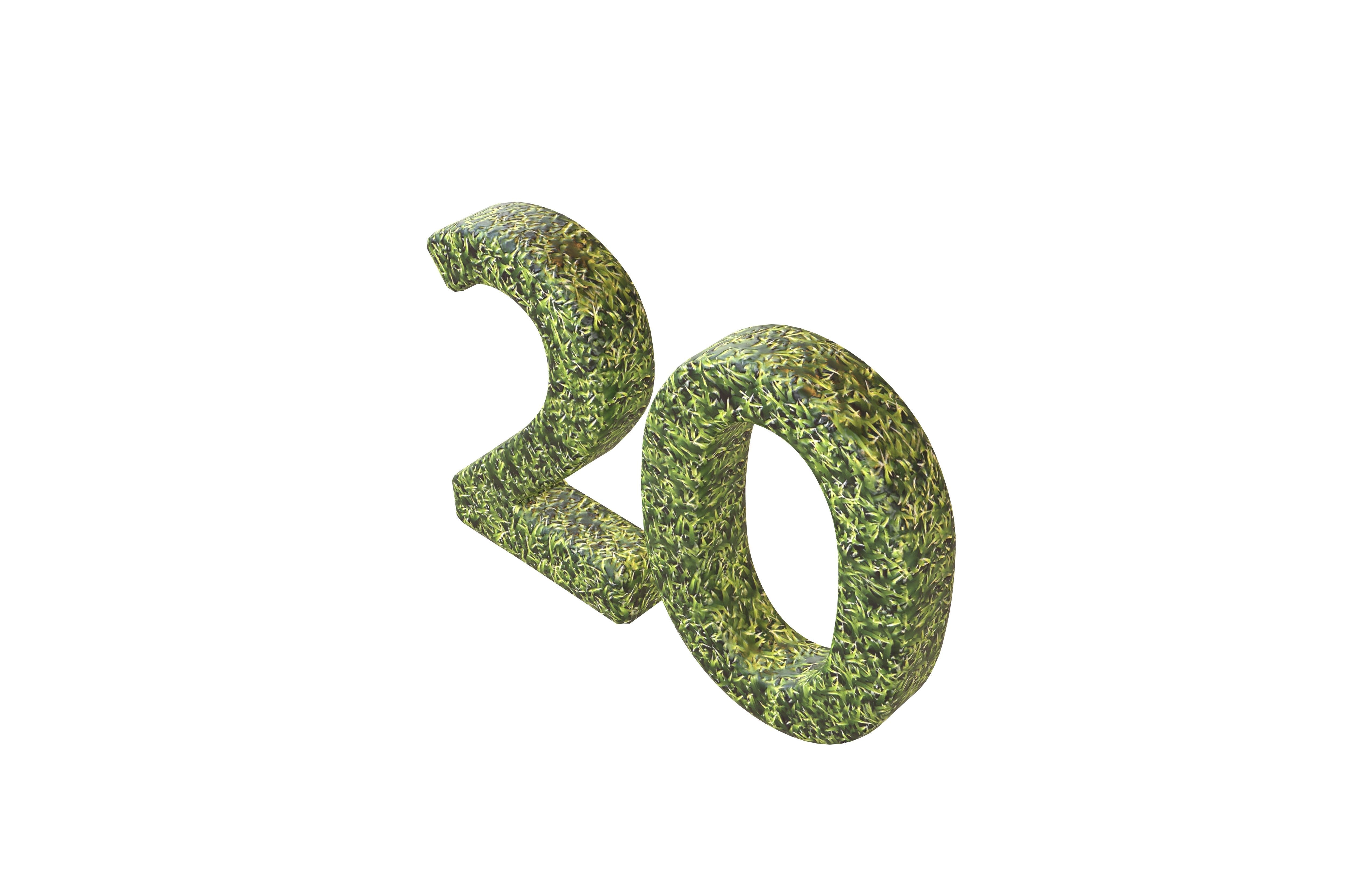 Grass Date Number Pack Vol 1 Low-poly 3D model_97