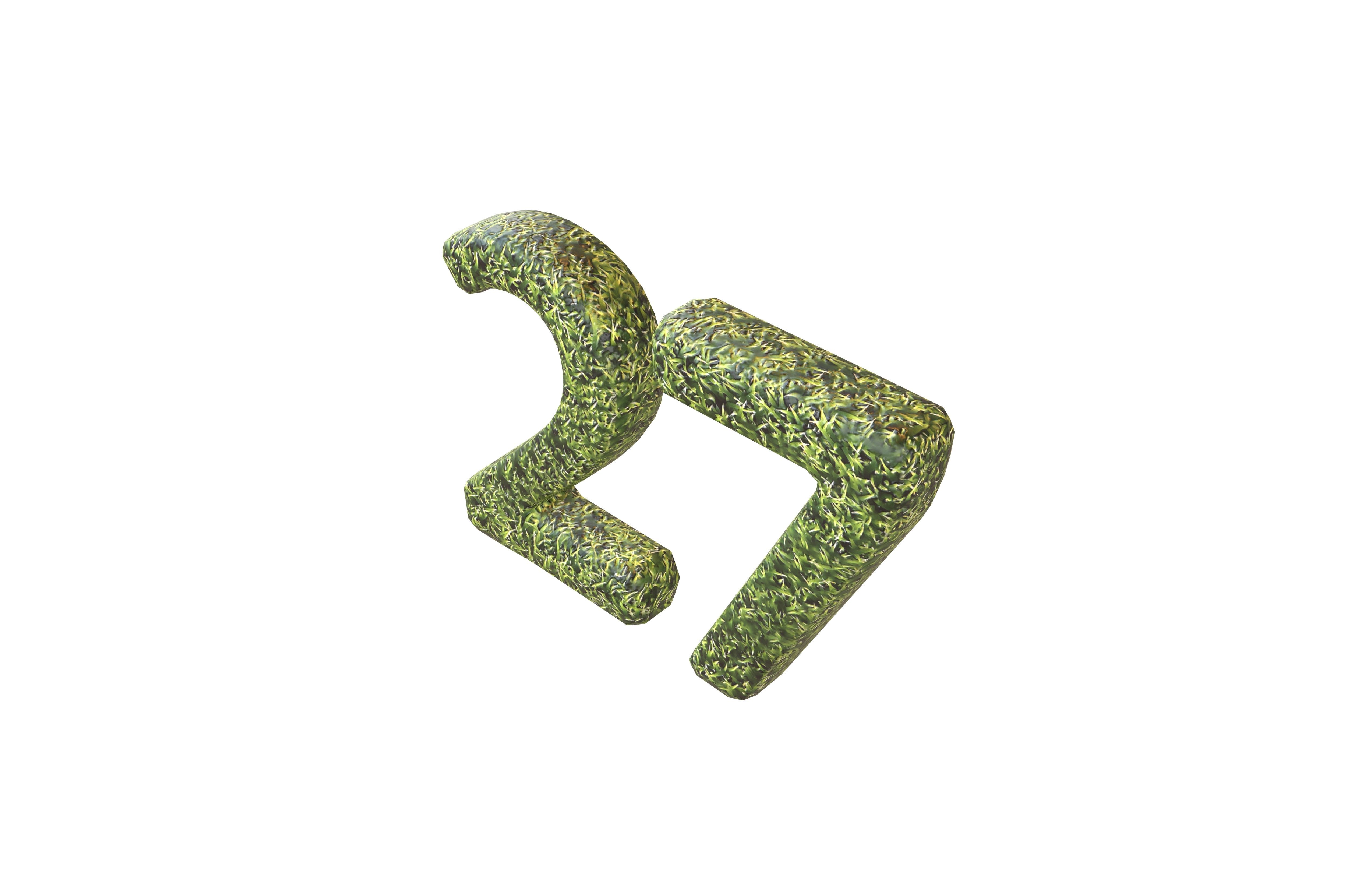 Grass Date Number Pack Vol 1 Low-poly 3D model_74