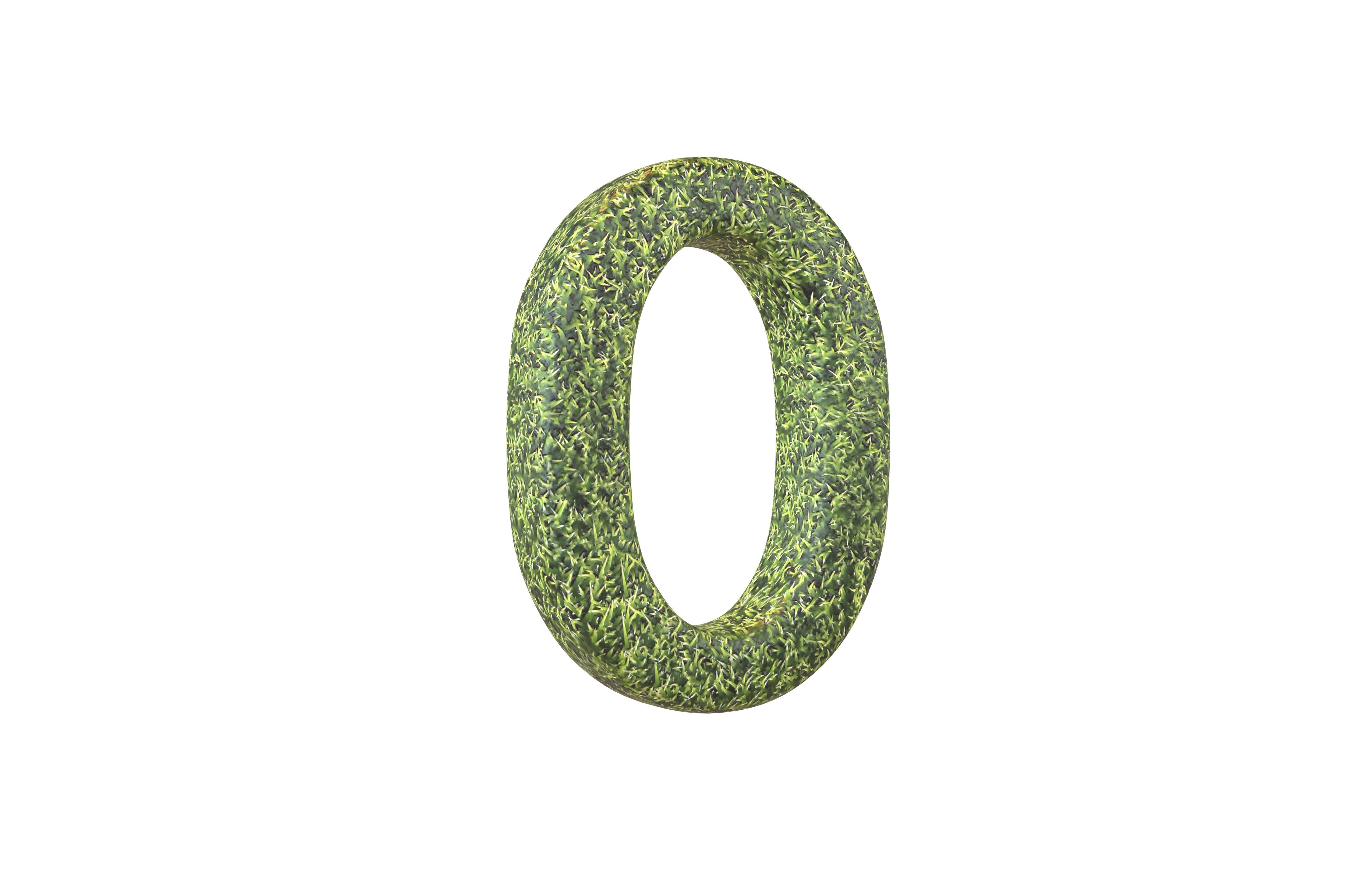 Grass Date Number Pack Vol 1 Low-poly 3D model_5