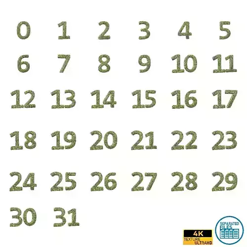 Grass Date Number Pack Vol 1