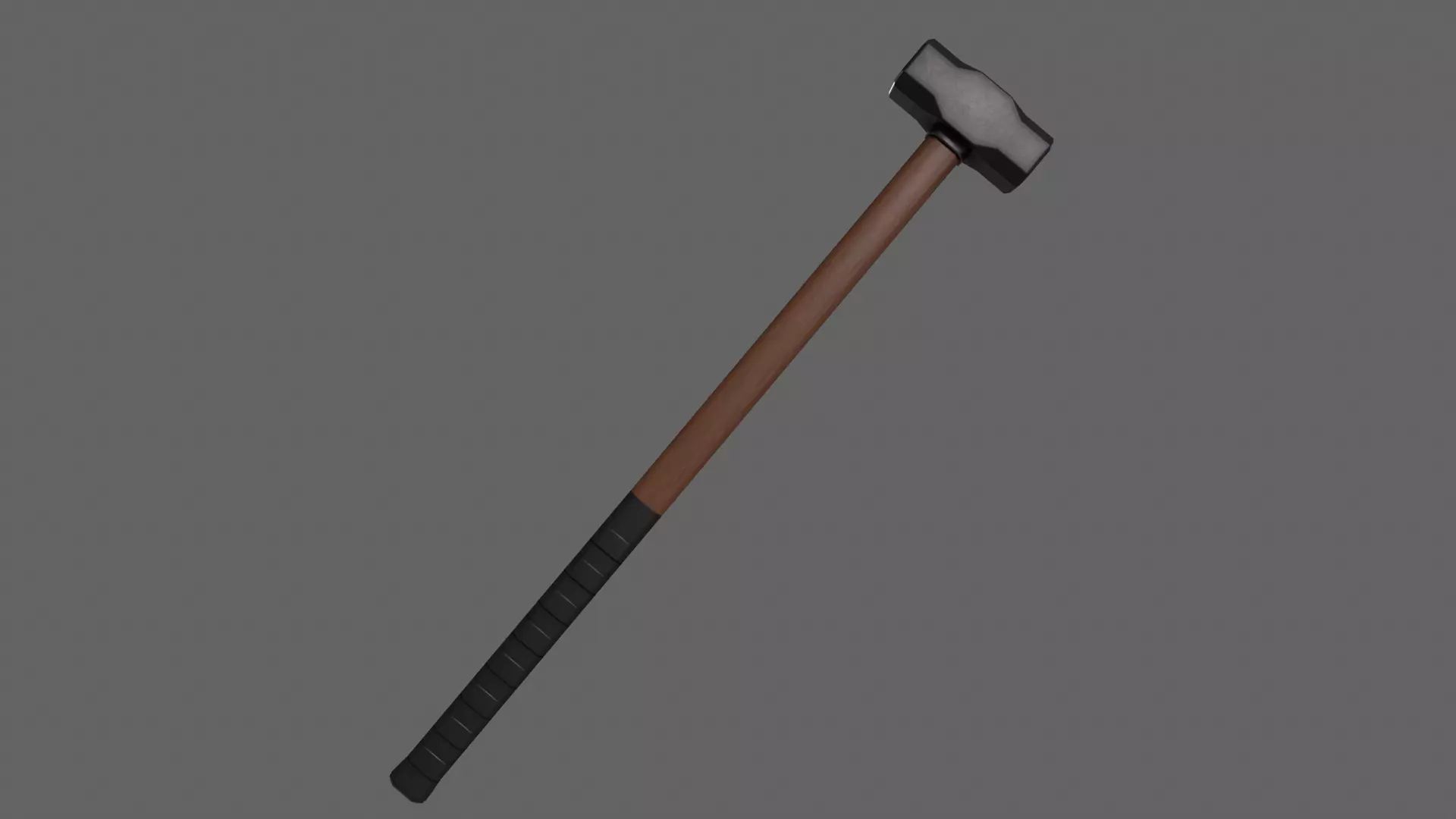 PBR Sledge Hammer V2e Low-poly 3D model_0