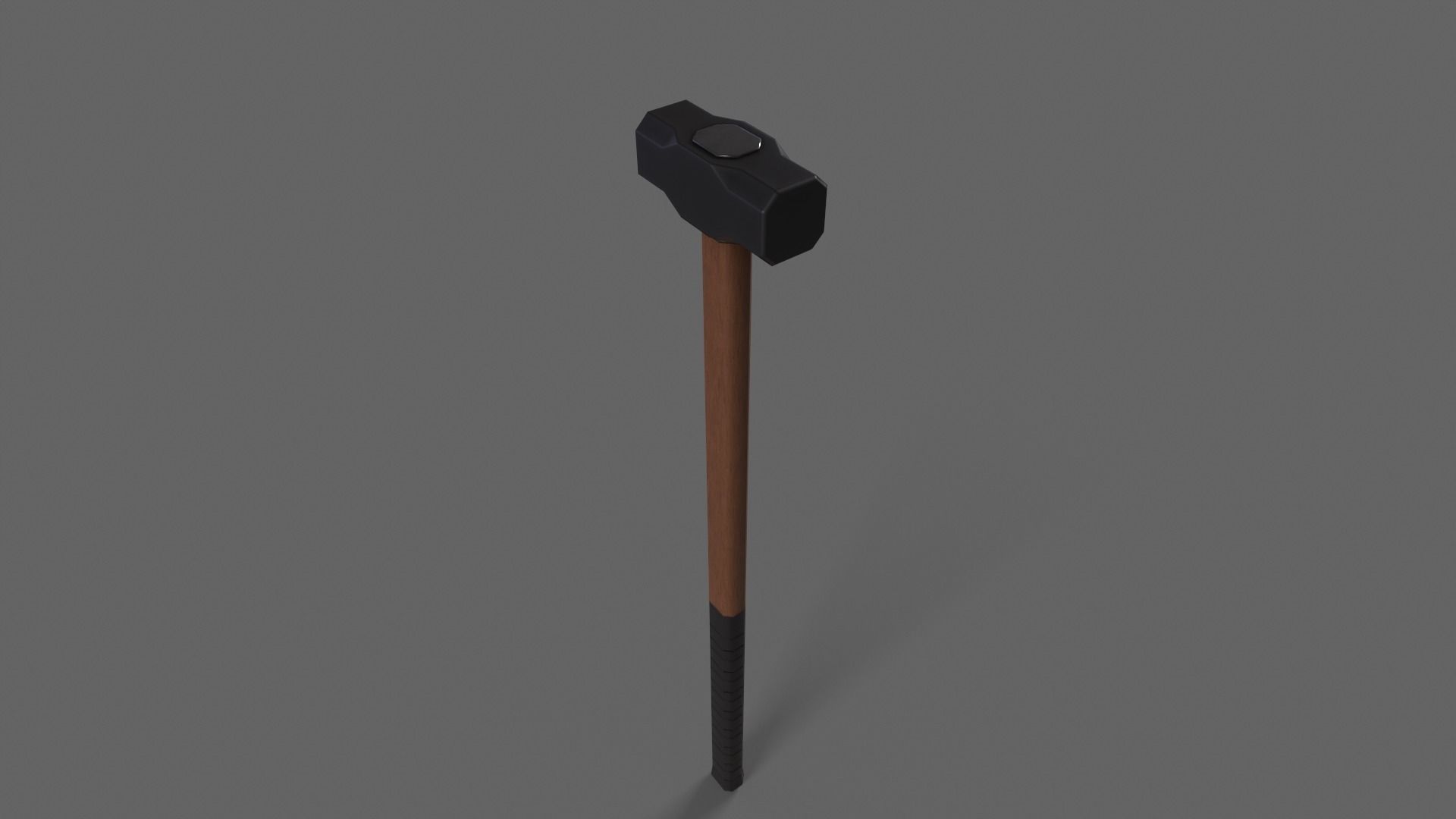 PBR Sledge Hammer V2e Low-poly 3D model_6