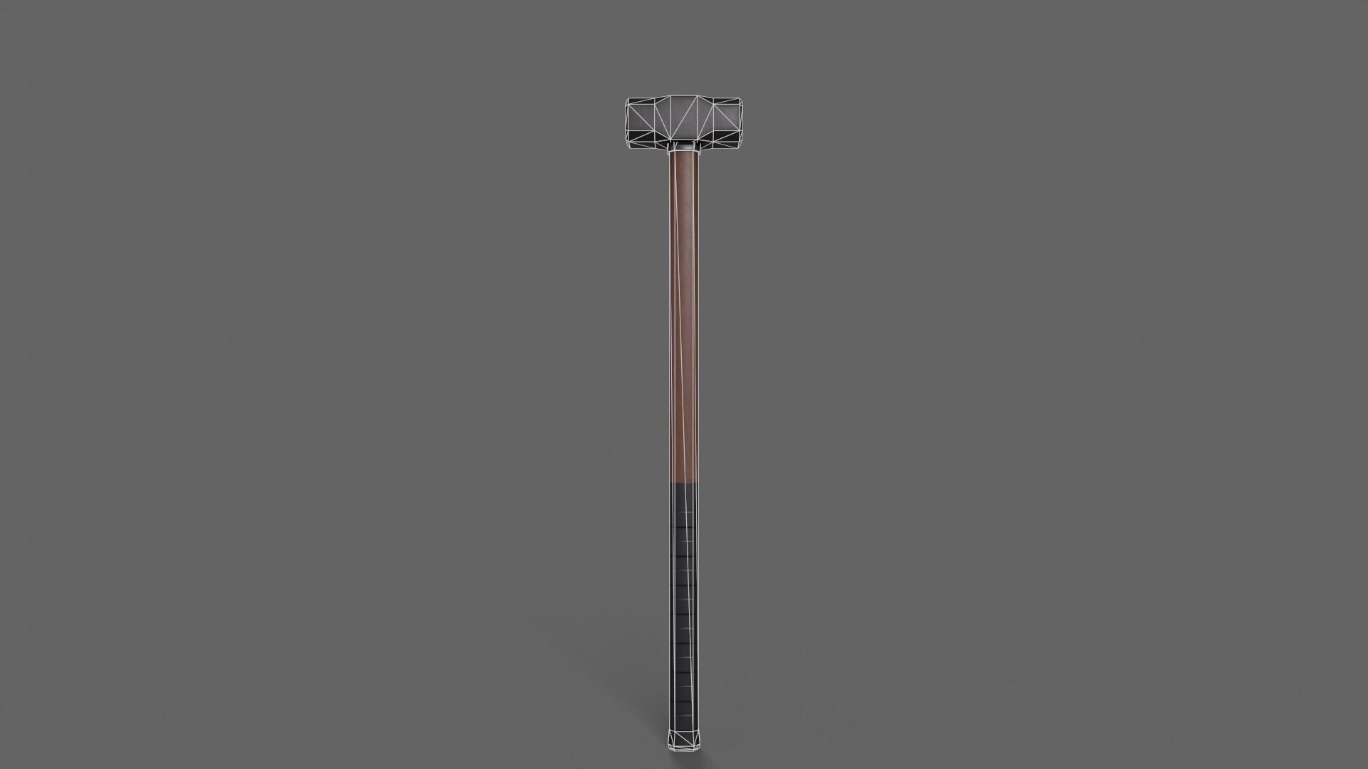 PBR Sledge Hammer V2e Low-poly 3D model_3