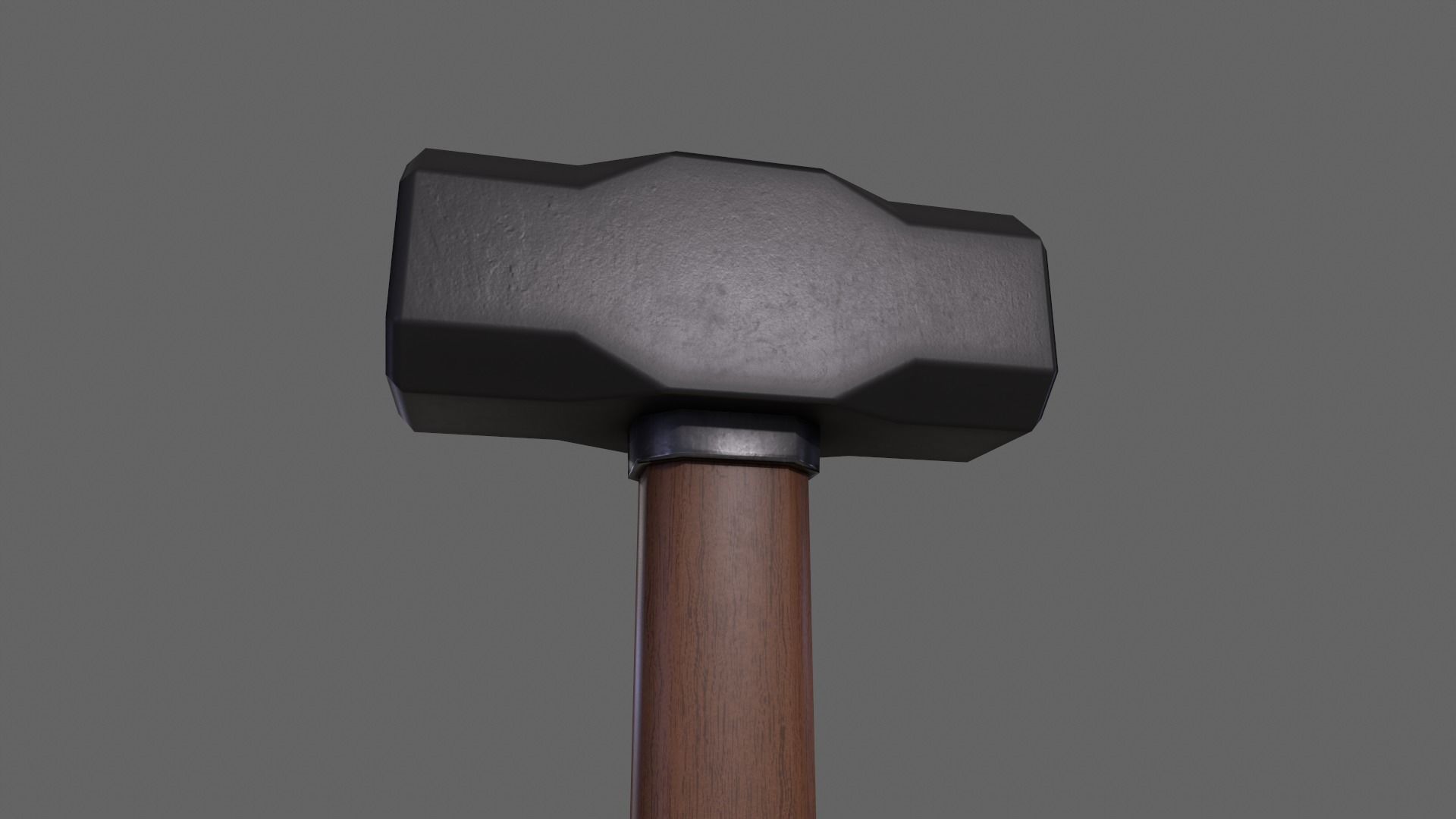 PBR Sledge Hammer V2e Low-poly 3D model_4