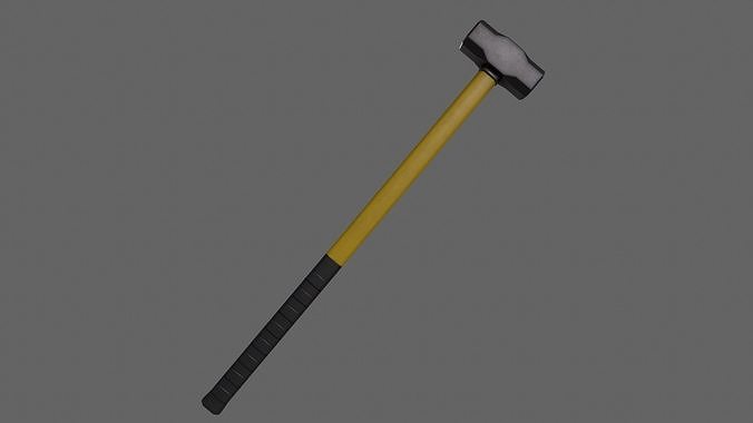 PBR Sledge Hammer V2f Low-poly 3D model