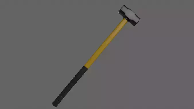 PBR Sledge Hammer V2f Low-poly 3D model