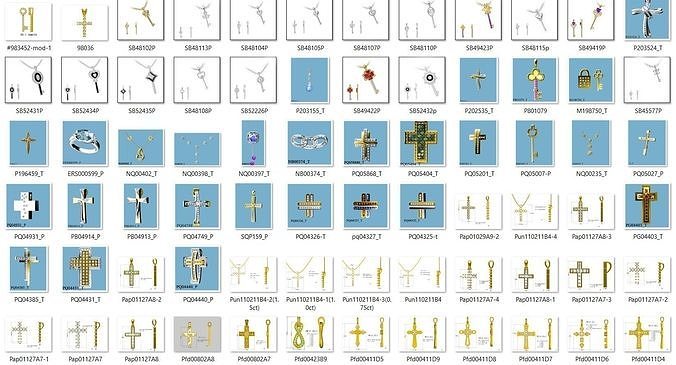 1000 Jesus cross jcd pendant  3D print model