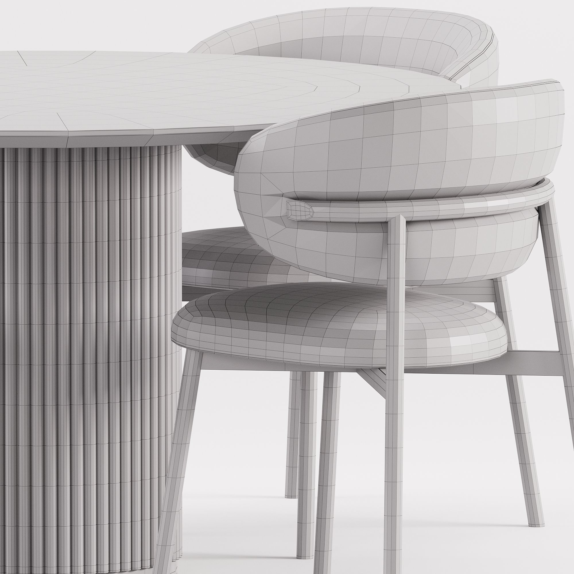 Dining Set 14 3D model_3