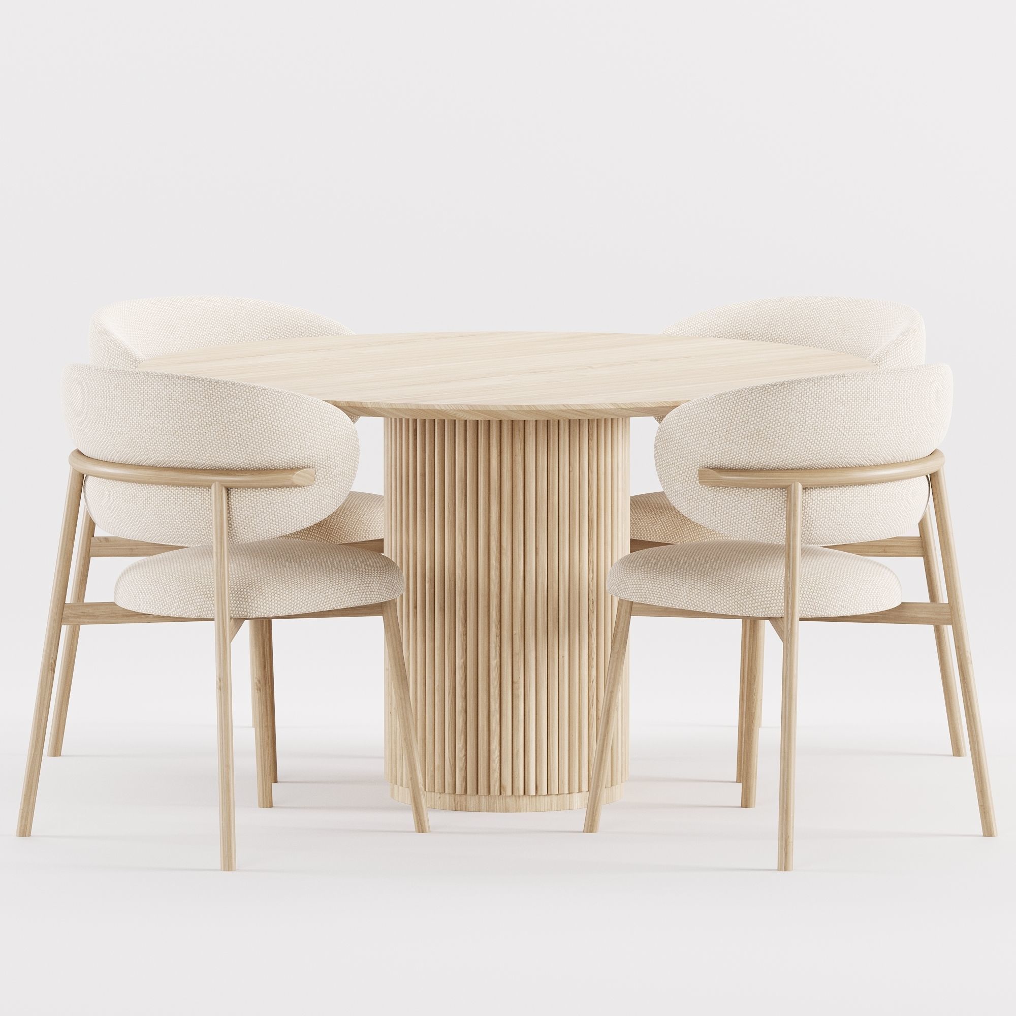 Dining Set 14 3D model_4