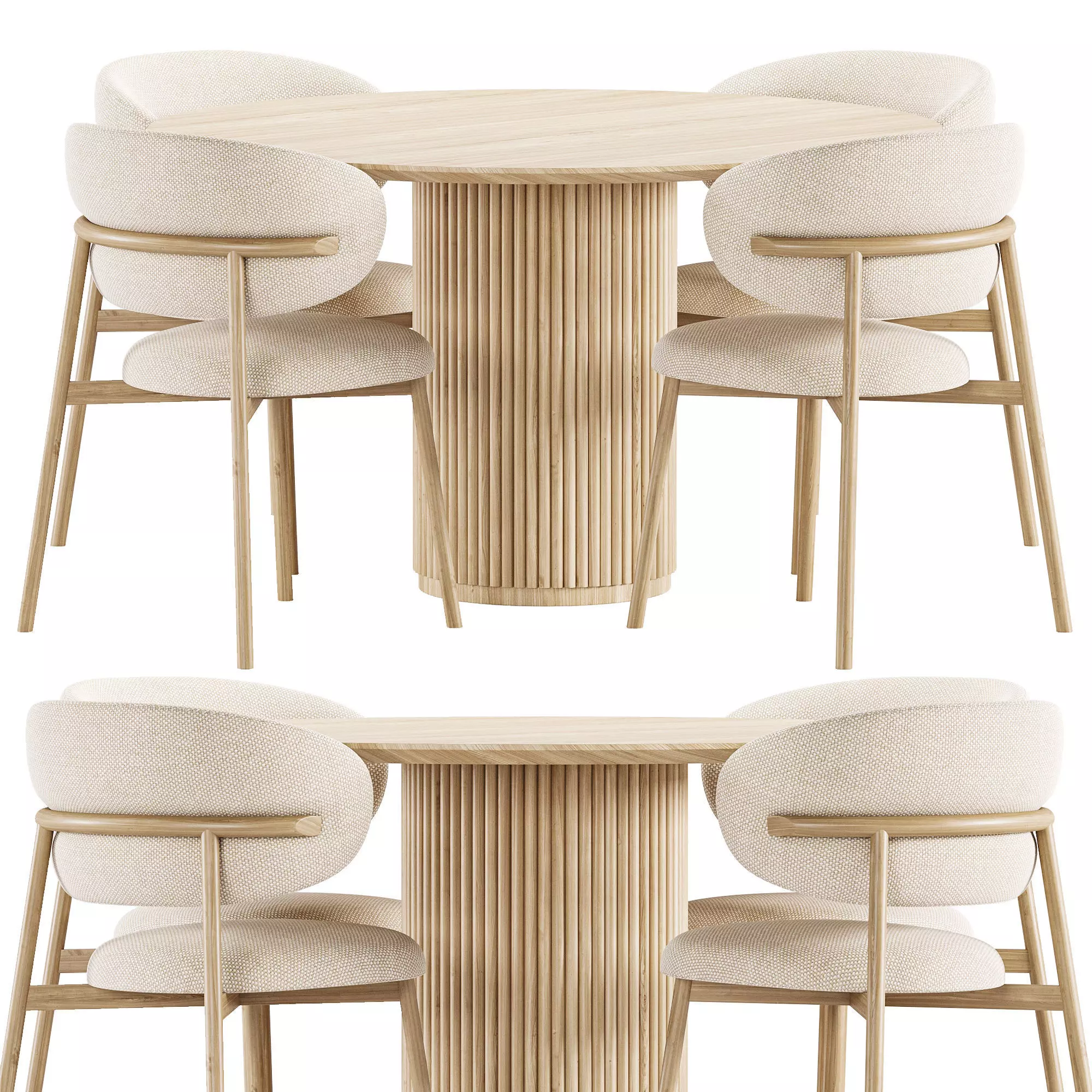 Dining Set 14 3D model_0