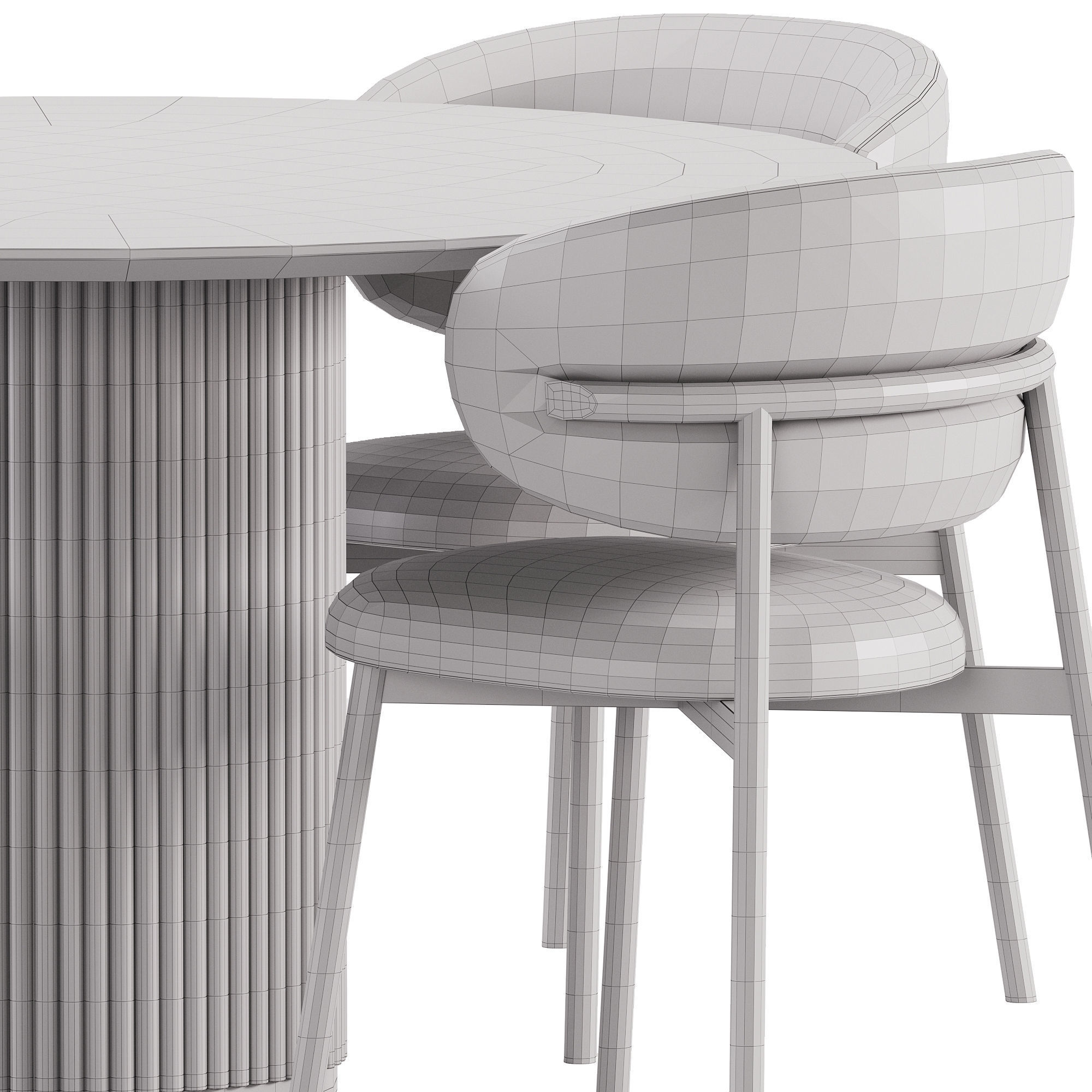 Dining Set 14 3D model_8