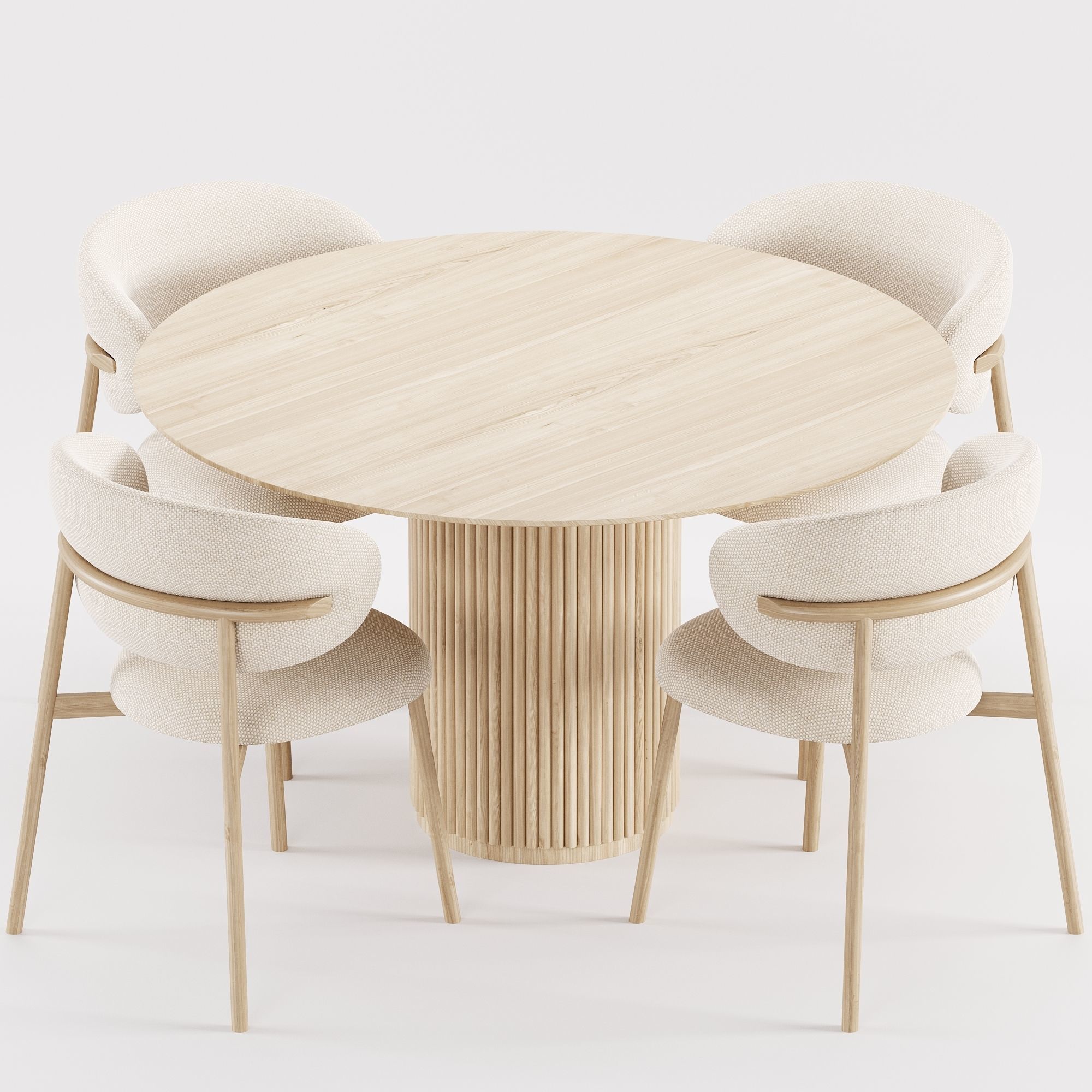 Dining Set 14 3D model_6