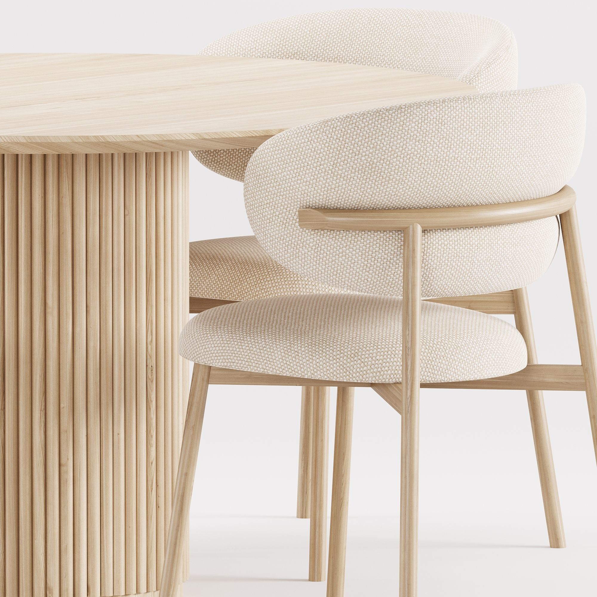 Dining Set 14 3D model_7