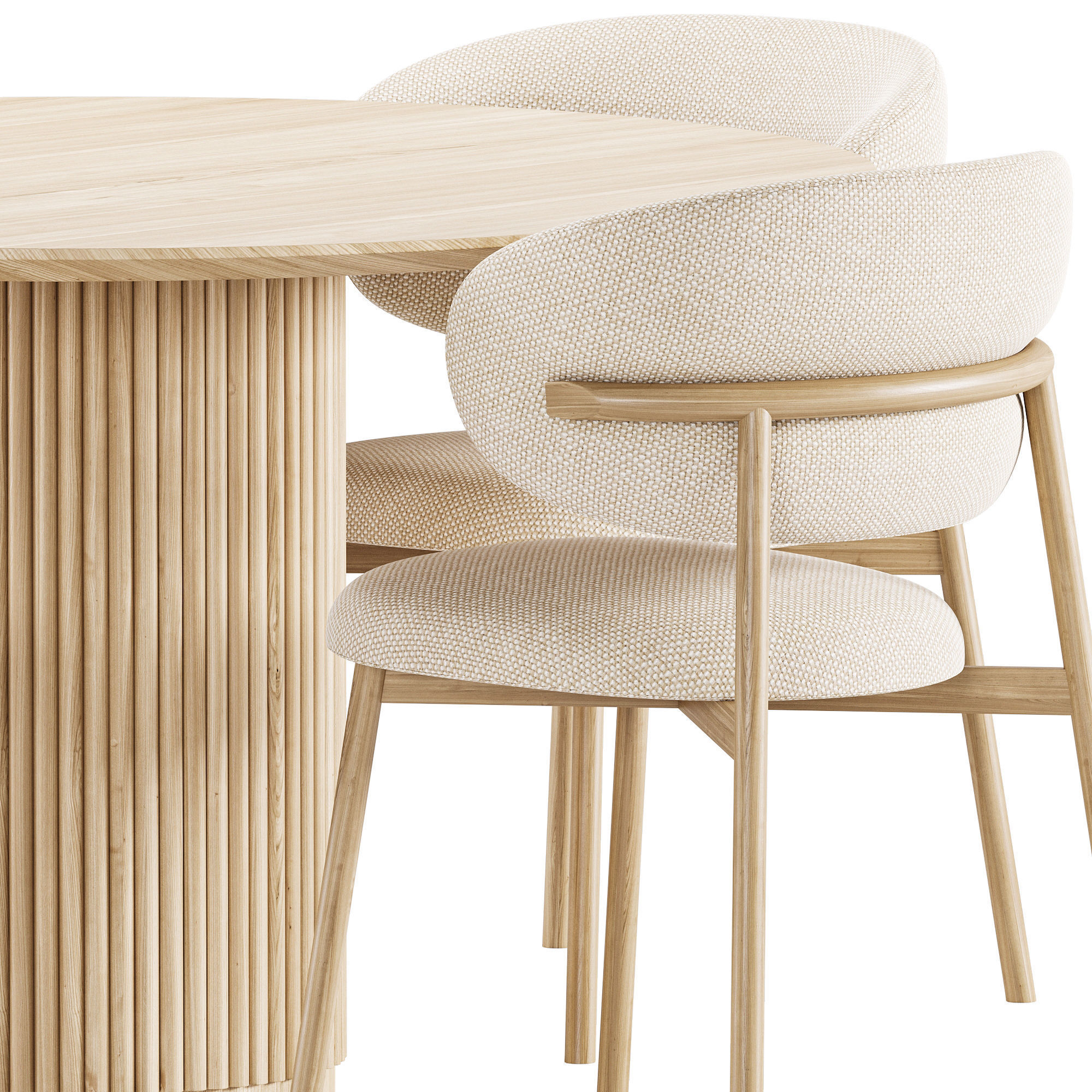 Dining Set 14 3D model_2