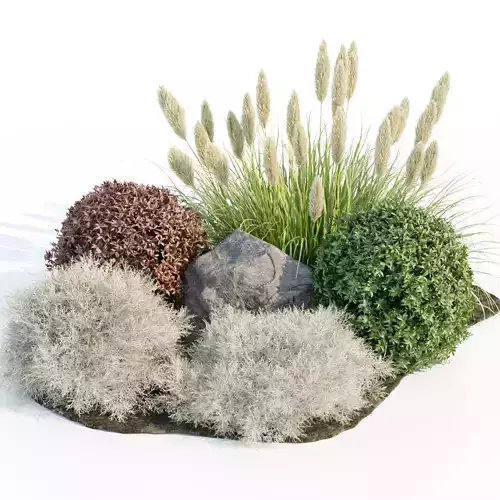 Garden Set Plants collection vol 120 3D model