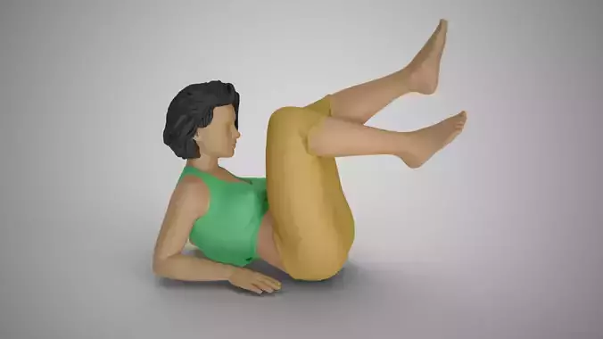 Girl Moving Legs