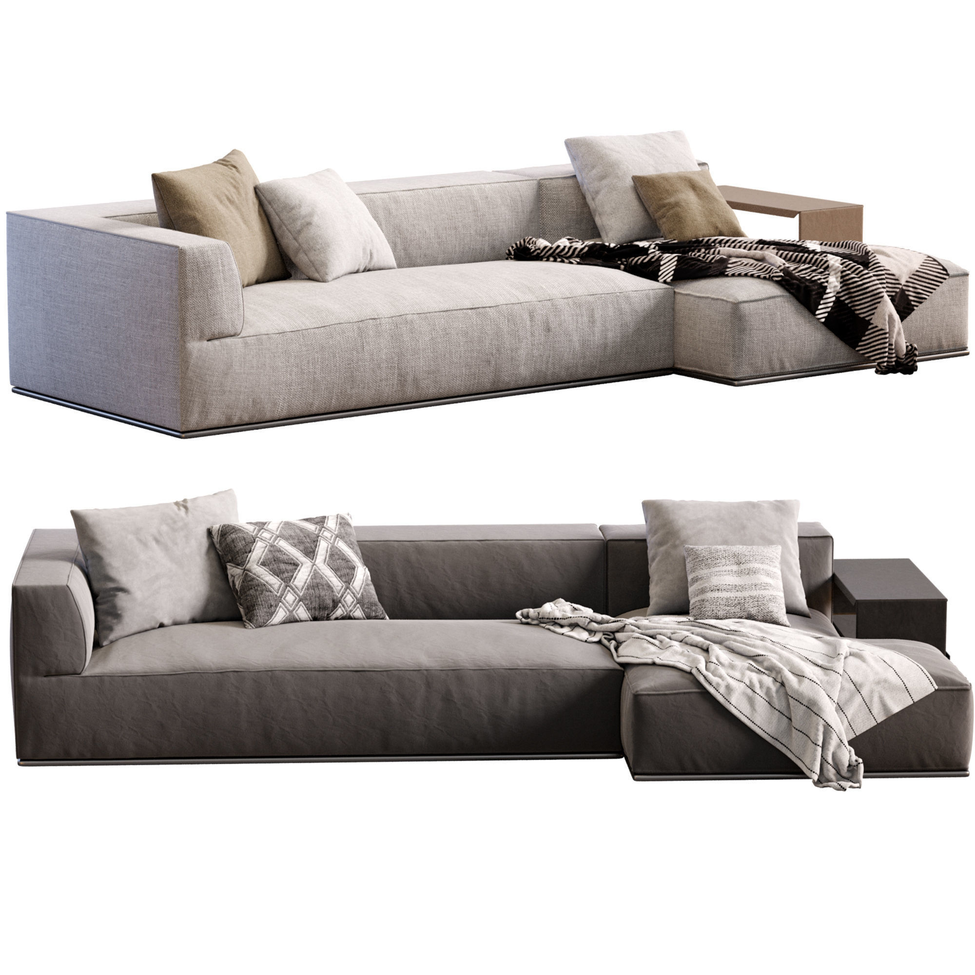 Sofa Perry By Flexform 3D model_9