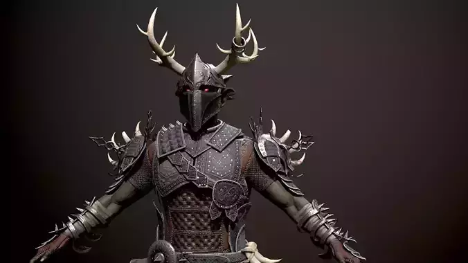 Assasin Low-poly 3D model