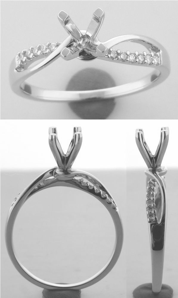 light weight diamond ring 3D print model_4