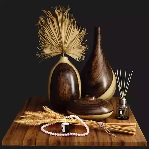 decorative set09 Low-poly 3D model