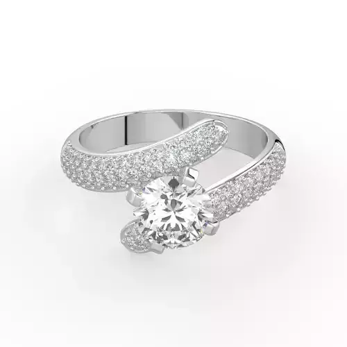 solitaire ring thick band
