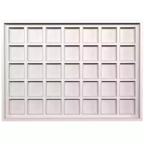 Modern coffered ceiling 3D model