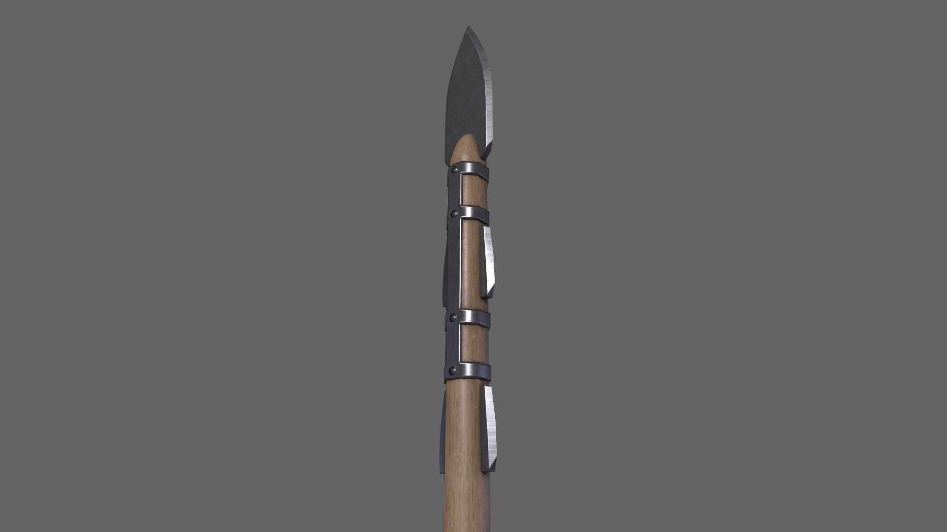 PBR Spear V1b Low-poly 3D model_8