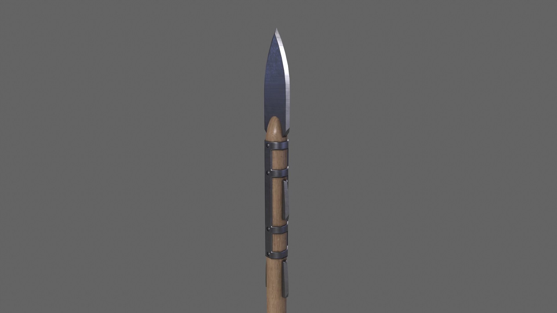 PBR Spear V1b Low-poly 3D model_6