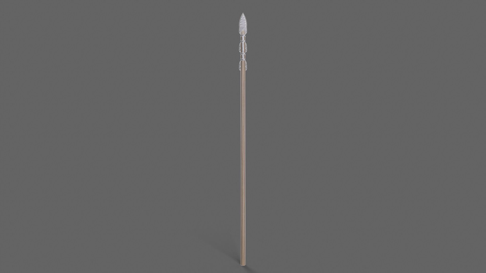 PBR Spear V1b Low-poly 3D model_3
