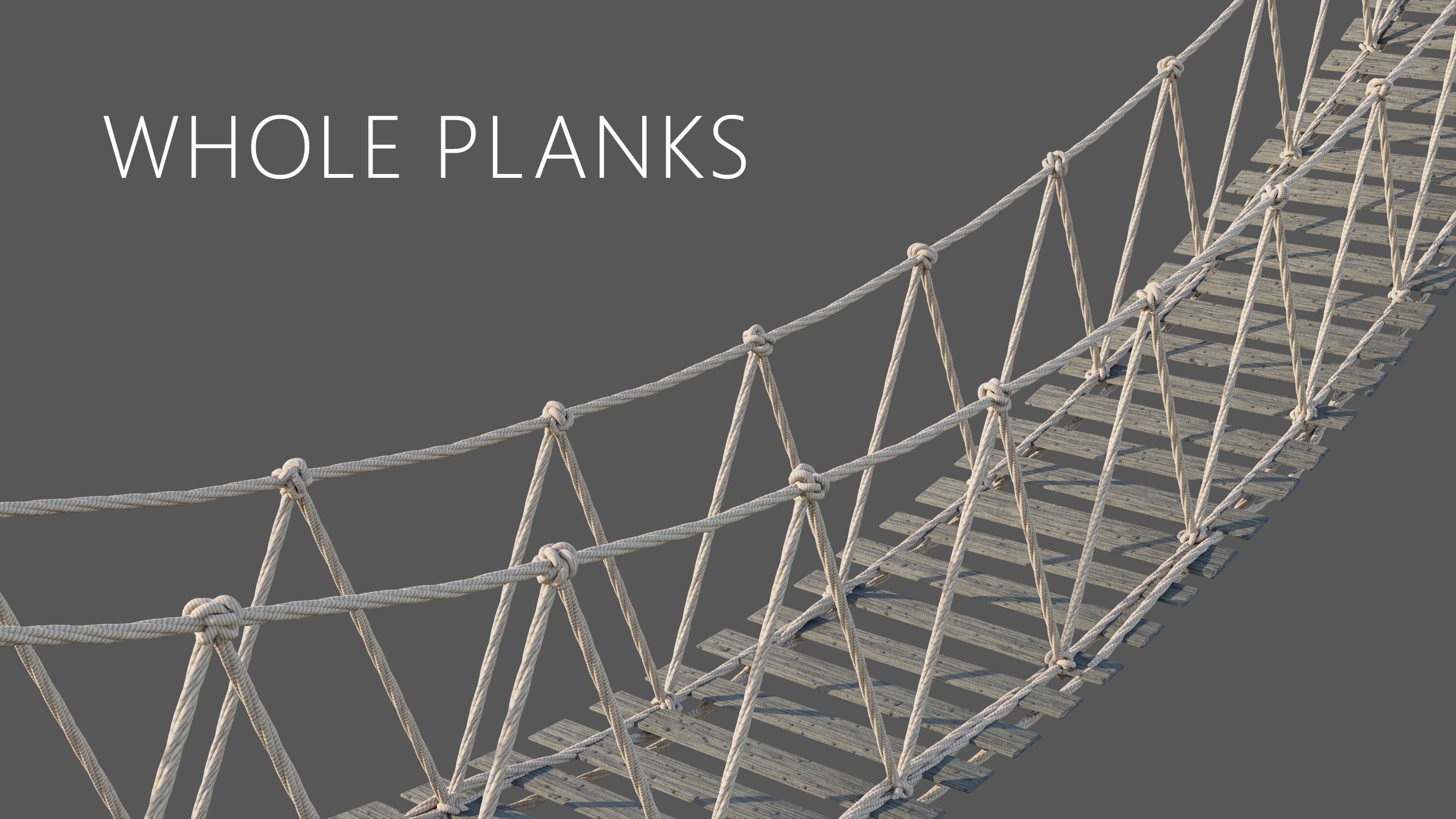 Procedural Rope Bridge - Blender Geo Nodes 3D model_6